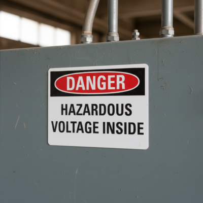 Danger Hazardous Voltage Inside