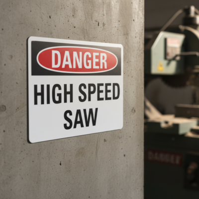 Danger High Speed Saw