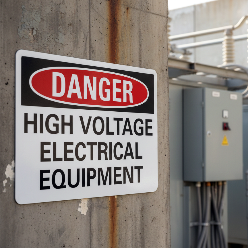 Danger High Voltage Electrical Equipment - Image 2