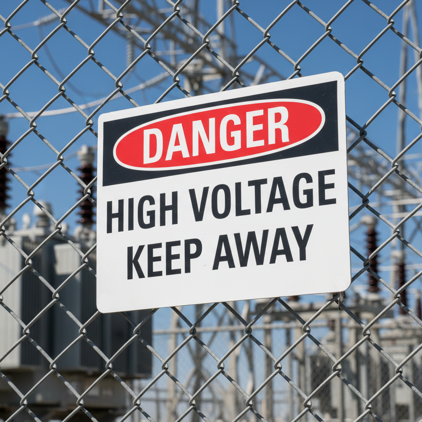 Danger High Voltage Keep Away