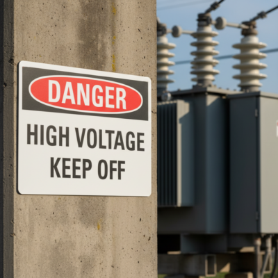 Danger High Voltage Keep Off