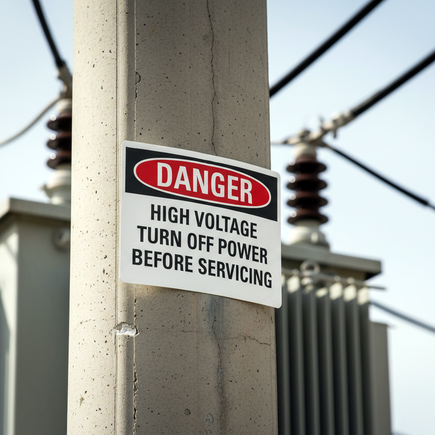 Danger High Voltage Turn Off Power Before Servicing - Image 2