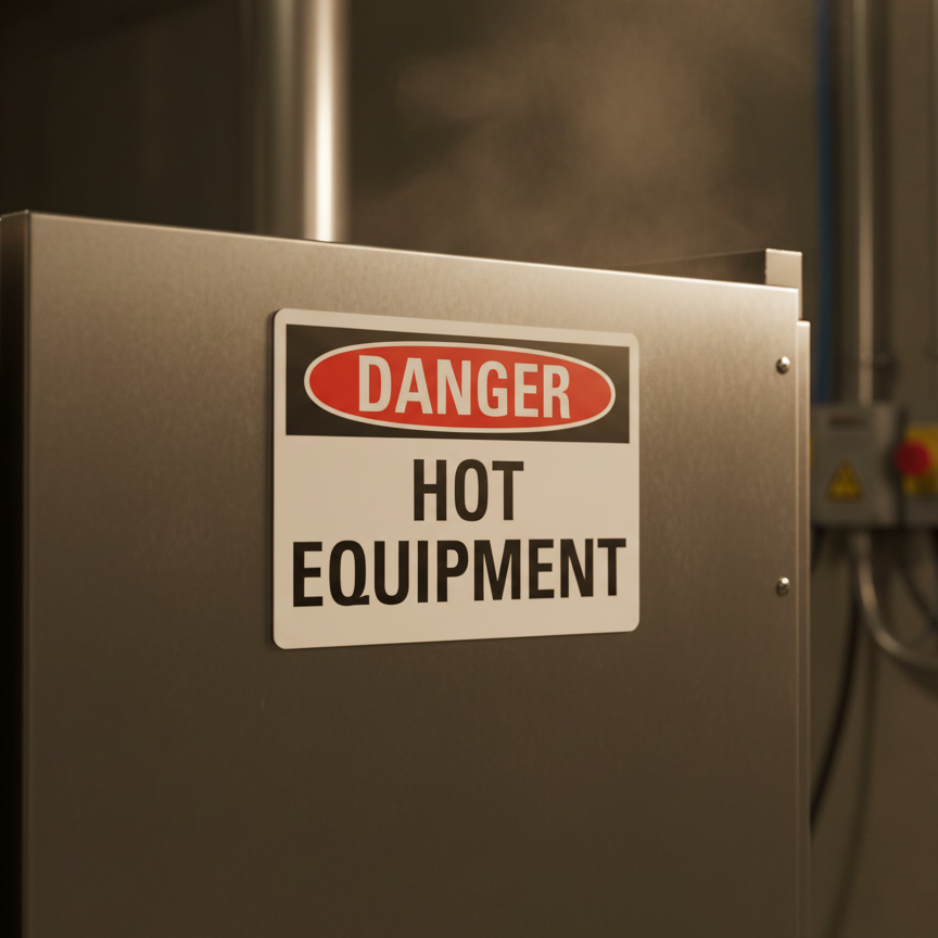 Danger Hot Equipment