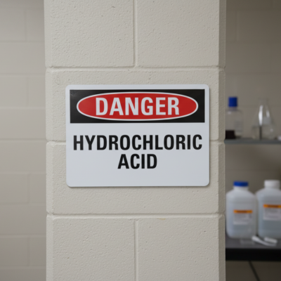 Danger Hydrochloric Acid
