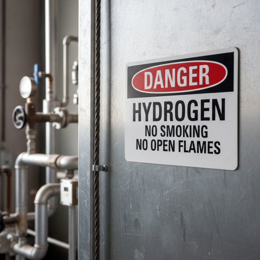 Danger Hydrogen No Smoking No Open Flames - Image 2
