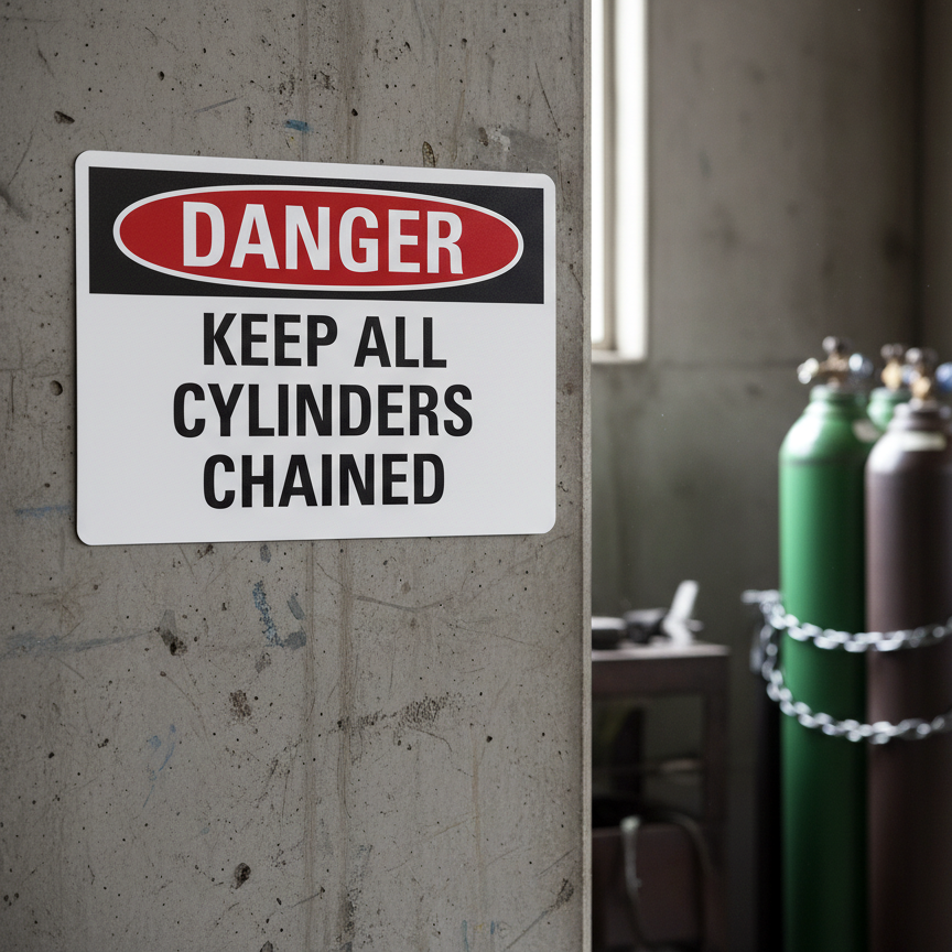Danger Keep All Cylinders Chained - Image 2