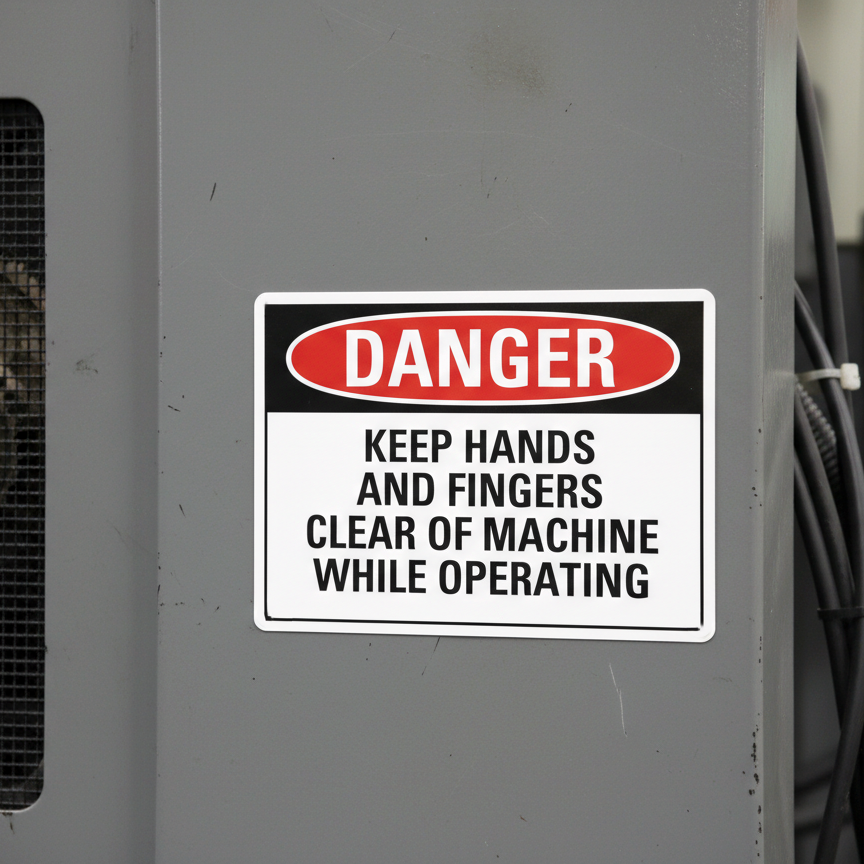 Danger Keep Hands And Fingers Clear Of Machine - Image 2
