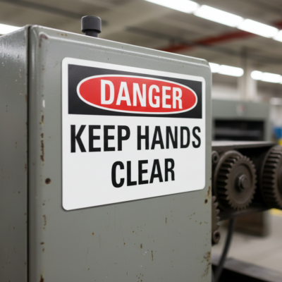 Danger Keep Hands Clear