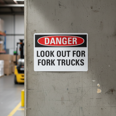 Danger Look Out For Fork Trucks