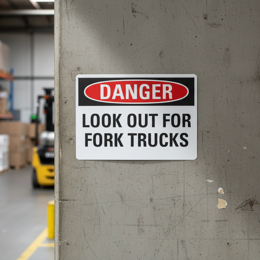 Danger Look Out For Fork Trucks
