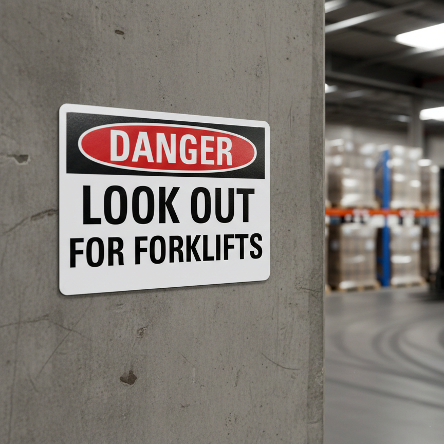 Danger Look Out For Forklifts - Image 2