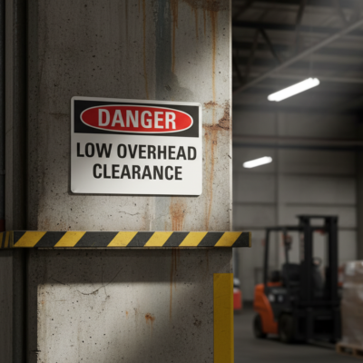 Danger Low Overhead Clearance