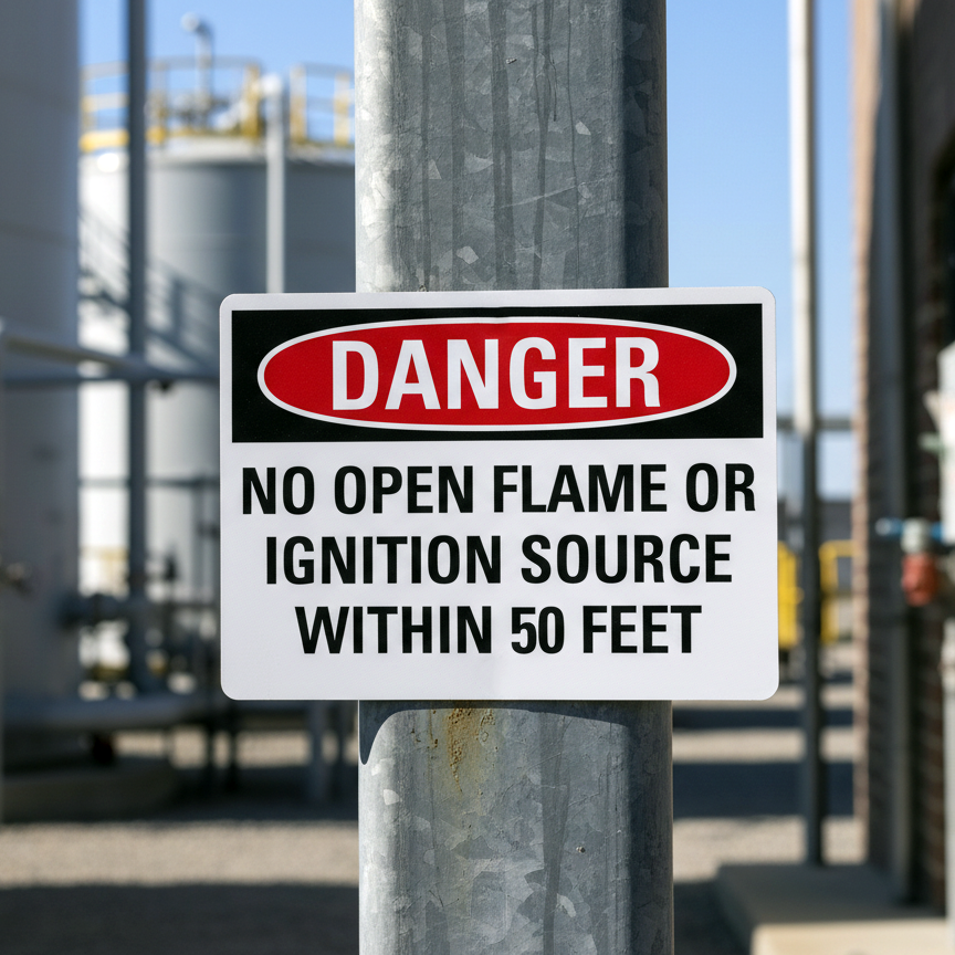 Danger No Open Flame Or Ignition Source Within - Image 2