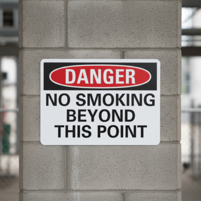 Danger No Smoking Beyond This Point