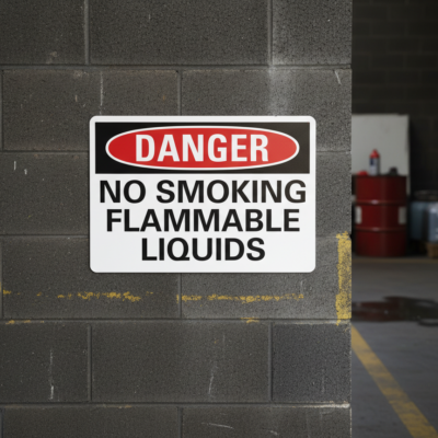 Danger No Smoking Flammable Liquids