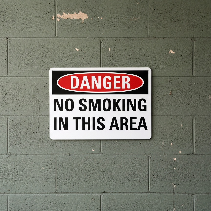 Danger No Smoking In This Area - Image 2