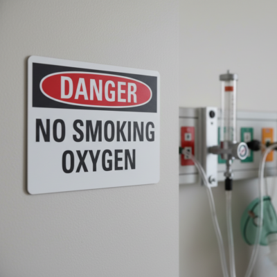 Danger No Smoking Oxygen