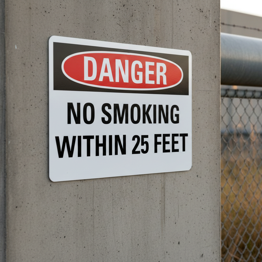 Danger No Smoking Within 25 Feet - Image 2