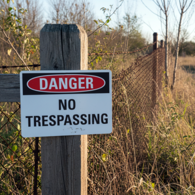 Danger No Trespassing