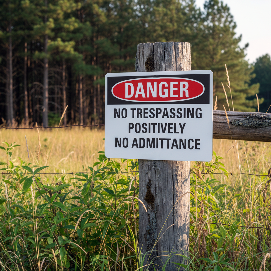 Danger No Trespassing Positively No Admittance - Image 2