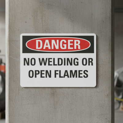 Danger No Welding Or Open Flames