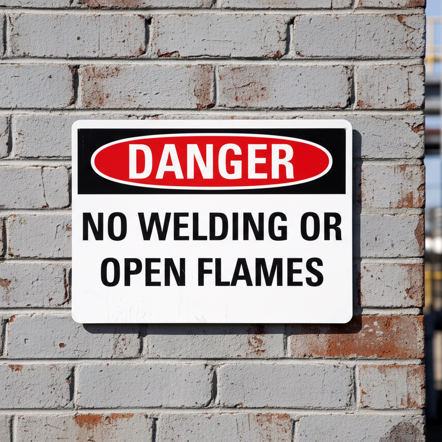 Danger No Welding Or Open Flames - Image 2