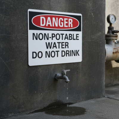 Danger Non-Potable Water Do Not Drink