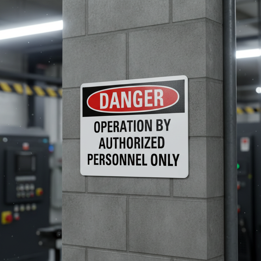 Danger Operation Byauthorized Personnel Only - Image 2