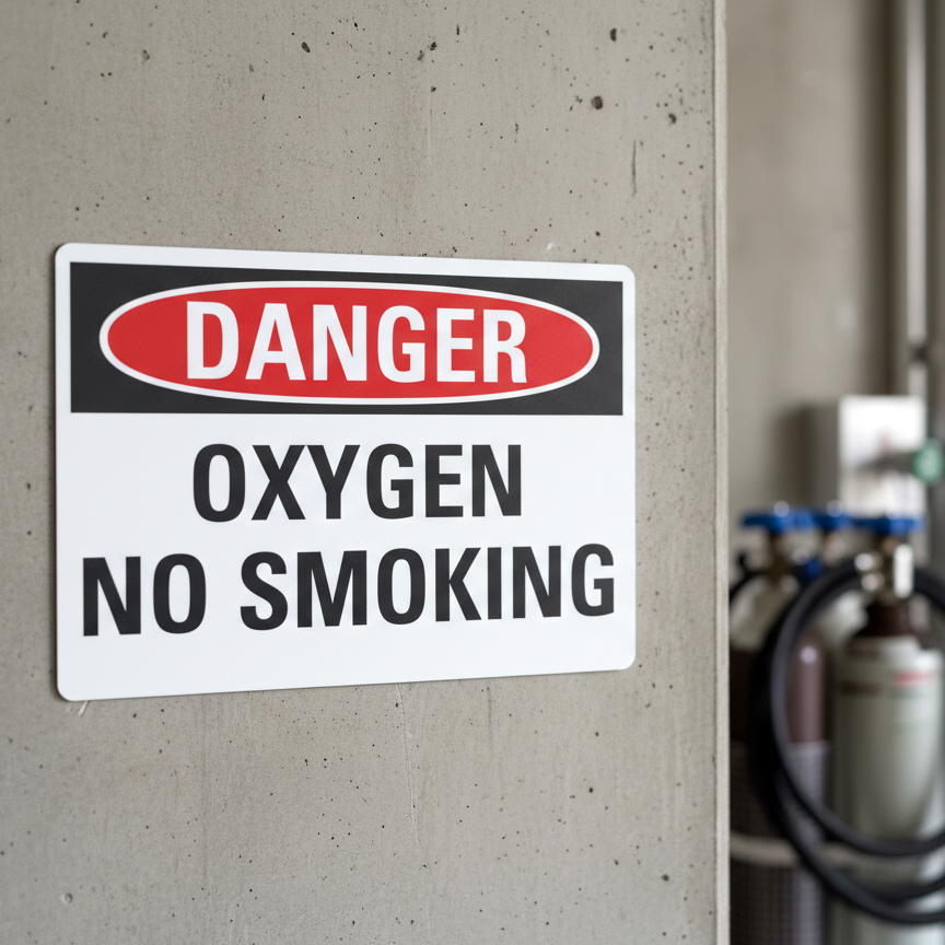 Danger Oxygen No Smoking - Image 2