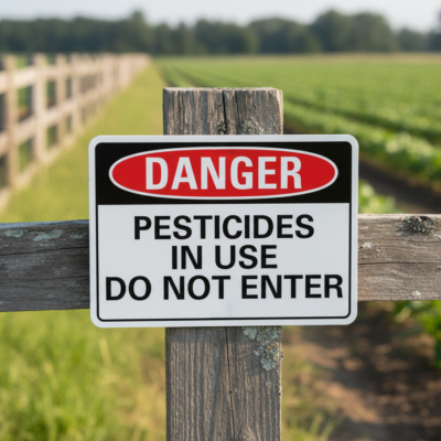 Danger Pesticides In Use Do Not Enter