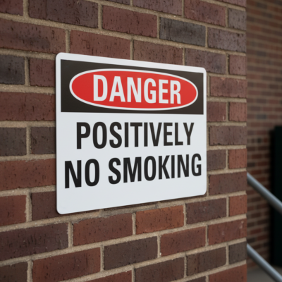 Danger Positively No Smoking