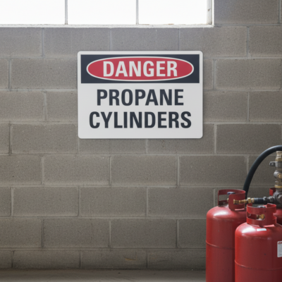 Danger Propane Cylinders