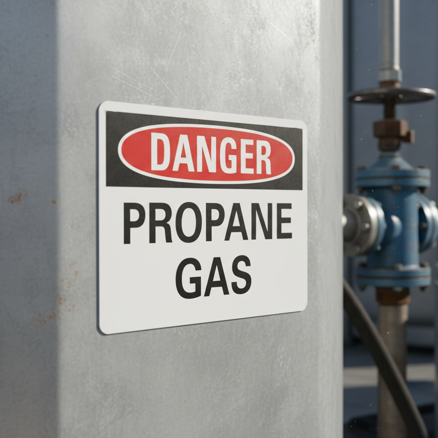 Danger Propane Gas
