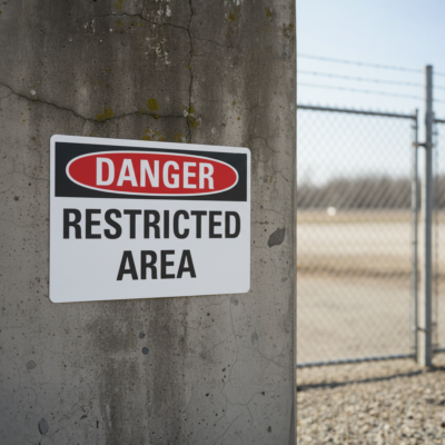 Danger Restricted Area