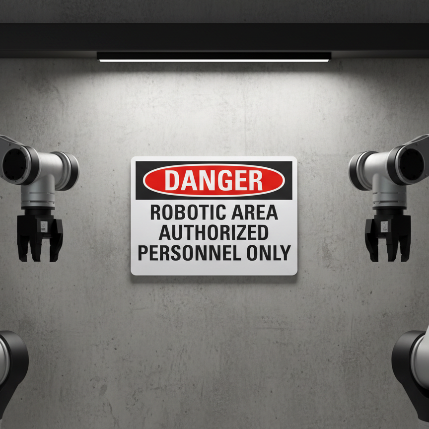 Danger Robotic Area Authorized Personnel Only - Image 2