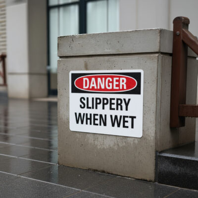 Danger Slippery When Wet