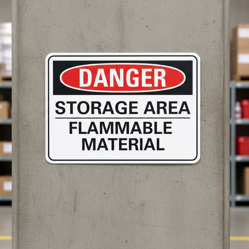 Danger Storage Area Flammable Material - Image 2