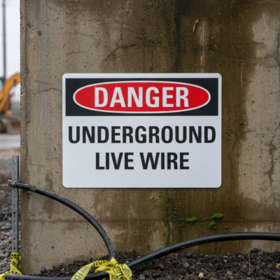 Danger Underground Live Wire