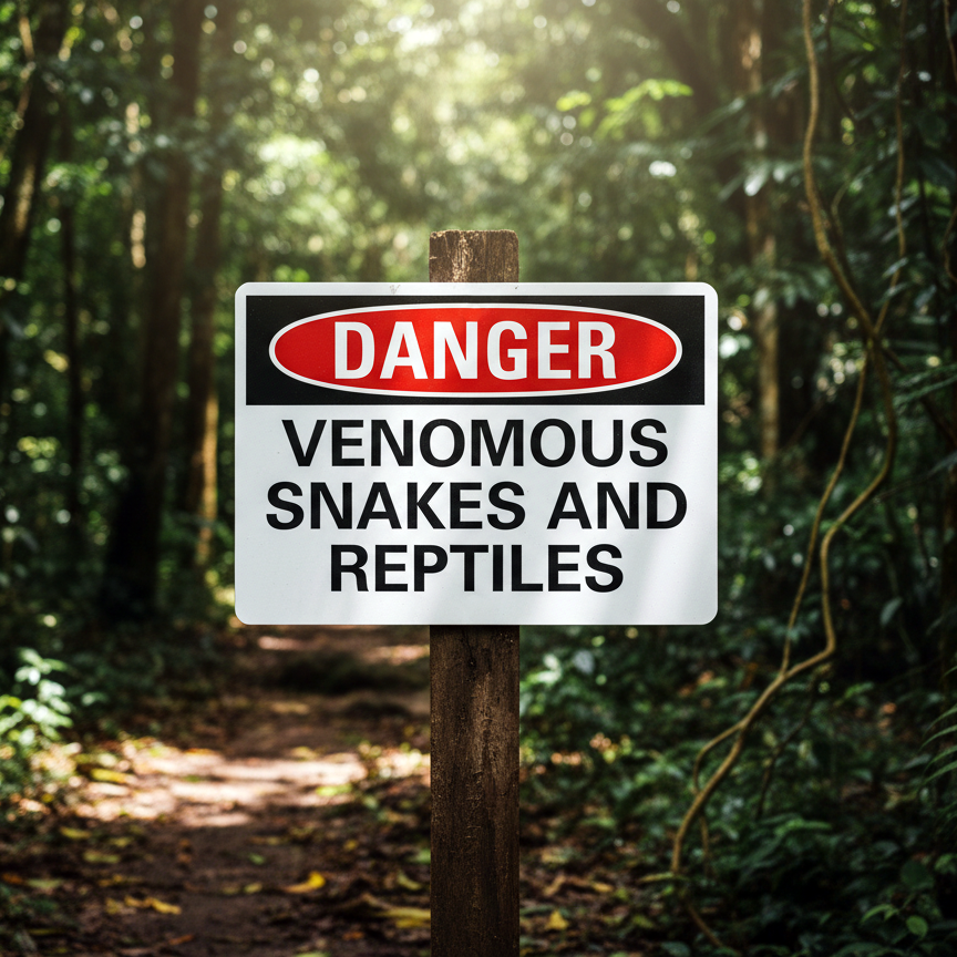 Danger Venomous Snakes And Reptiles