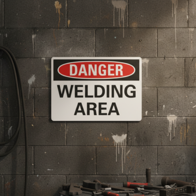 Danger Welding Area