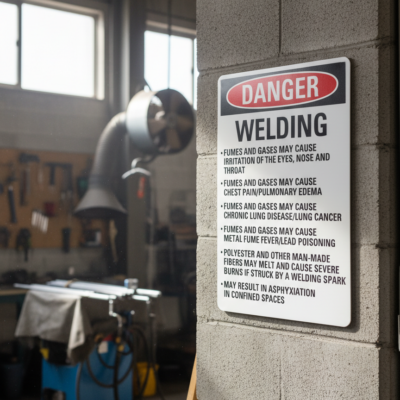 Danger Welding Fumes And Gases May Cause Irritation