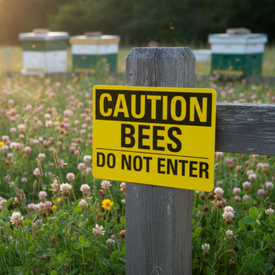 Caution Bees Do Not Enter
