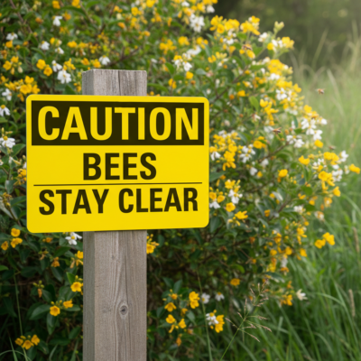 Caution Bees Stay Clear