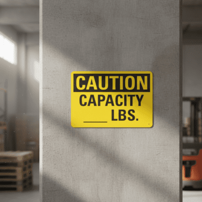 Caution Capacity ___ Lbs.