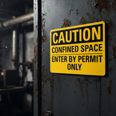 Caution Confined Space Enter By Permit Only