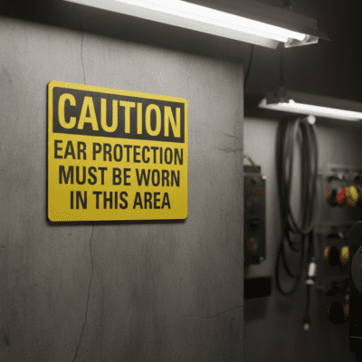 Caution Ear Protection Must Be Worn In This Area