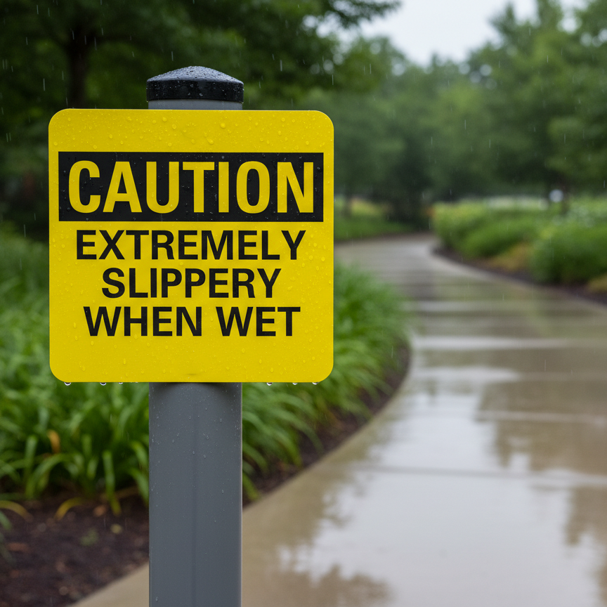 Caution Extremely Slippery When Wet - Image 2