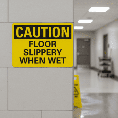 Caution Floor Slippery When Wet