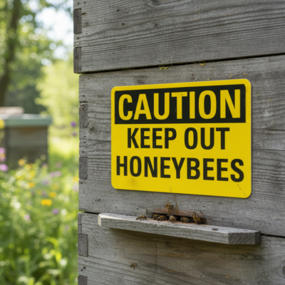 Caution Keep Out Honeybees