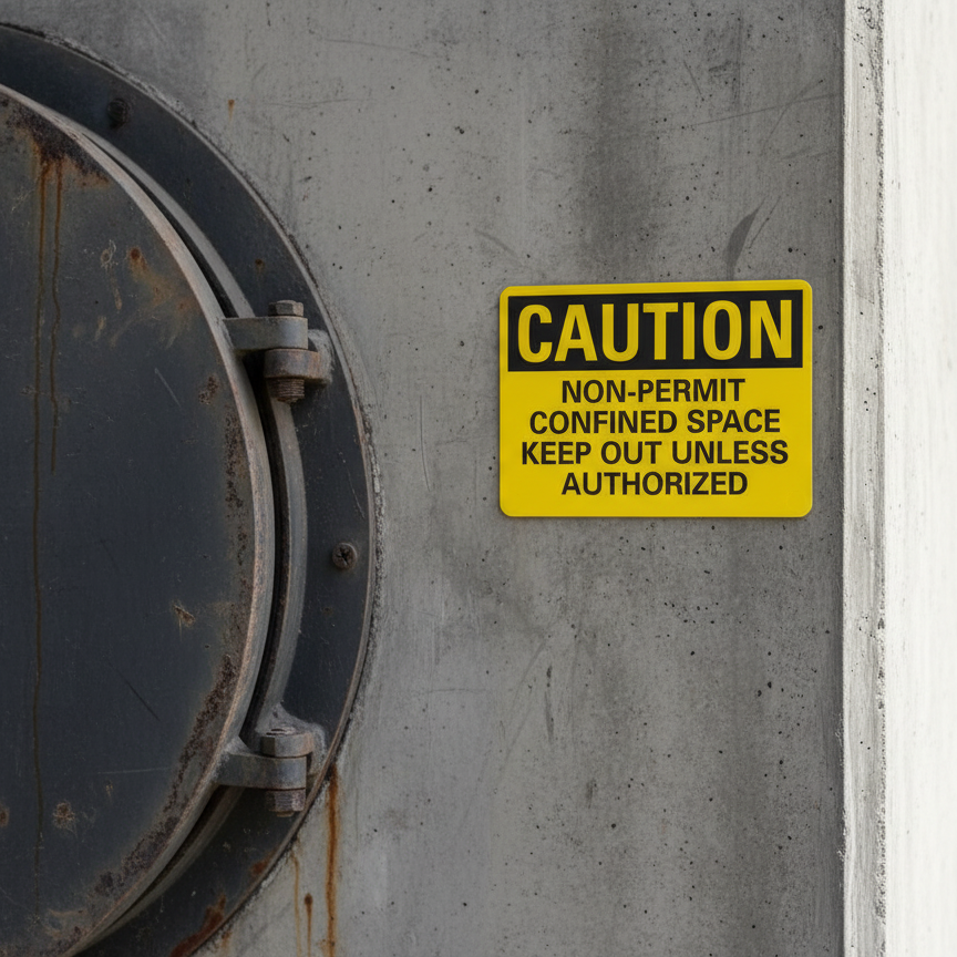 Caution Non-Permit Confined Space Keep Out